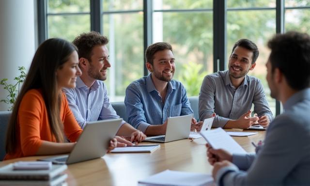 Consultores de Ferrum Talent trabajando con un cliente